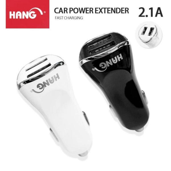 HANG H302A 智能USB 2.1A 車充  雙USB充電 BSMI認證 黑/白