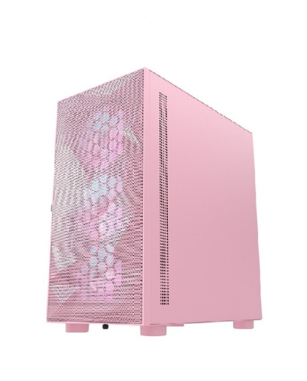 darkFlash DLM21 Mesh機箱-粉(含4風扇)