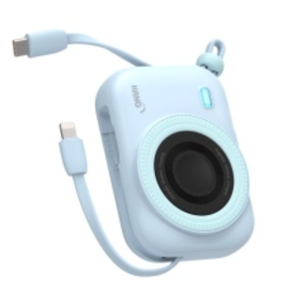 HANG-PD3C 無線磁吸自帶雙線10000mAh行動電源 七合一 自帶線 磁吸 行充 充電寶 掛繩