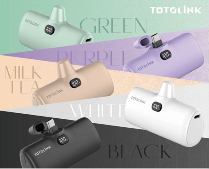 TOTOLINK 5000C USB-C  Lightning  快充快充直插式行動電源