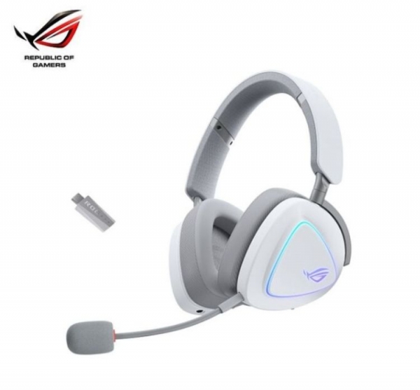 ASUS 華碩 ROG Delta II 無線三模電競耳機 白色" 