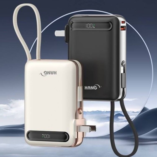 HANG-AC2自帶插頭10000mAh行動電源(BSMI+3C認證) 可帶到中國